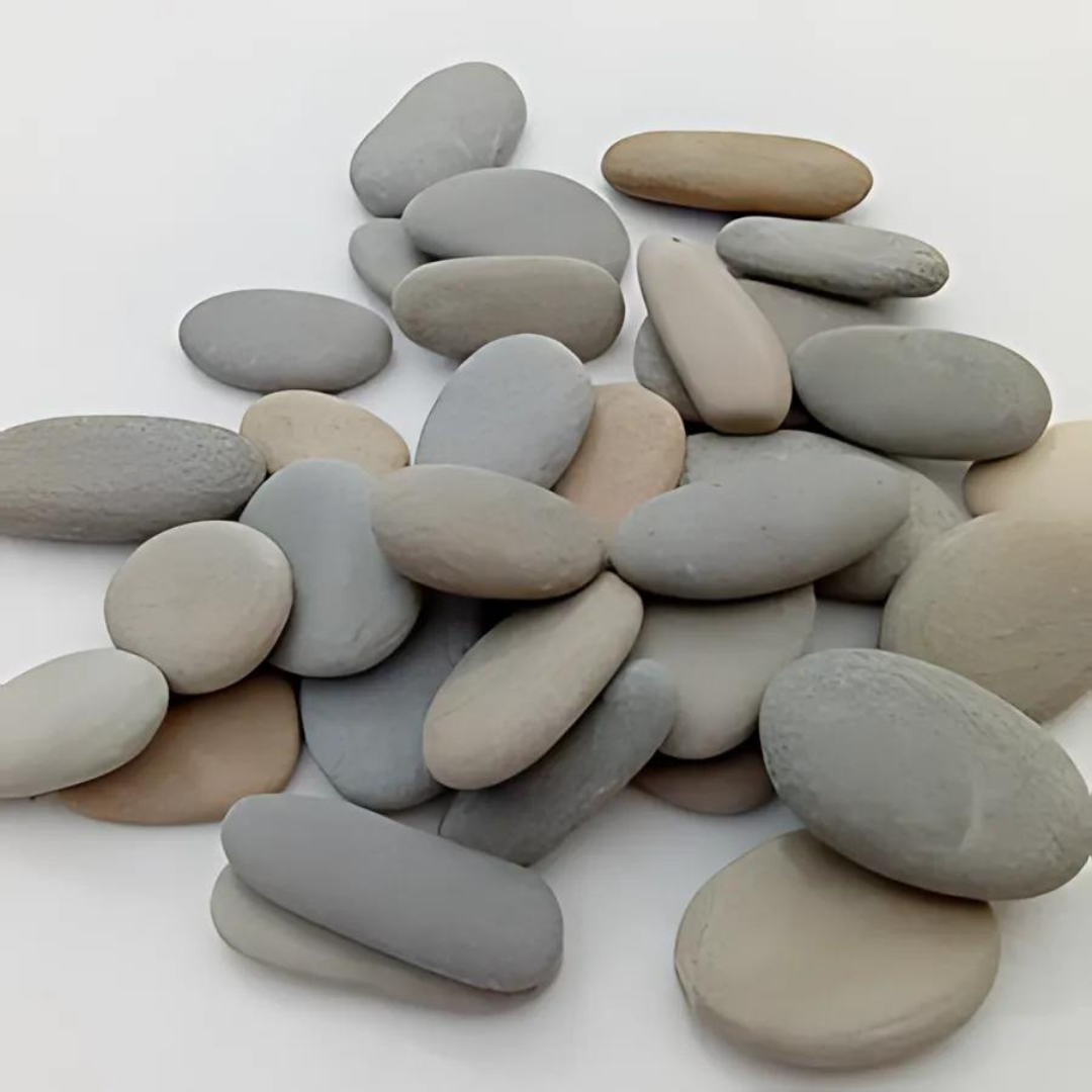 Decor Pebbles (Chapathi Stone) For Aquarium and Out Door Garden - 1kg