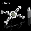 Mufan 4-Way CO₂ Splitter | Stainless Steel Aquarium Manifold