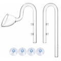 Lily Pipe Glass Inlet & Outlet For Canister Filter (17 mm)