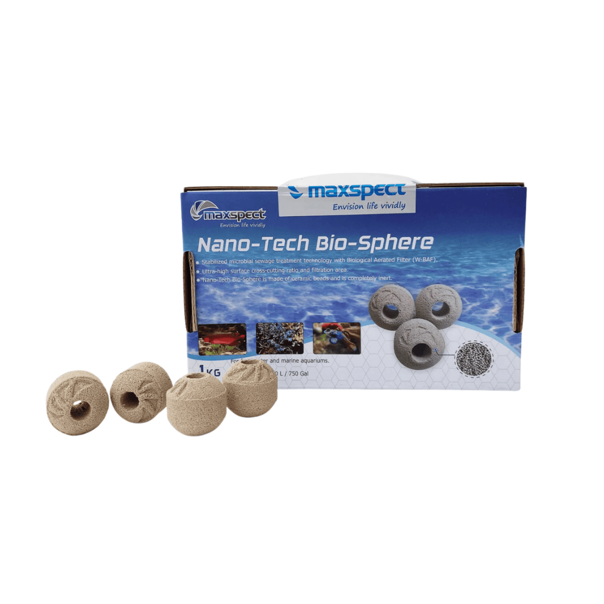 Filter Media Maxspect Nano-Tech Bio-Spheres – 1 kg