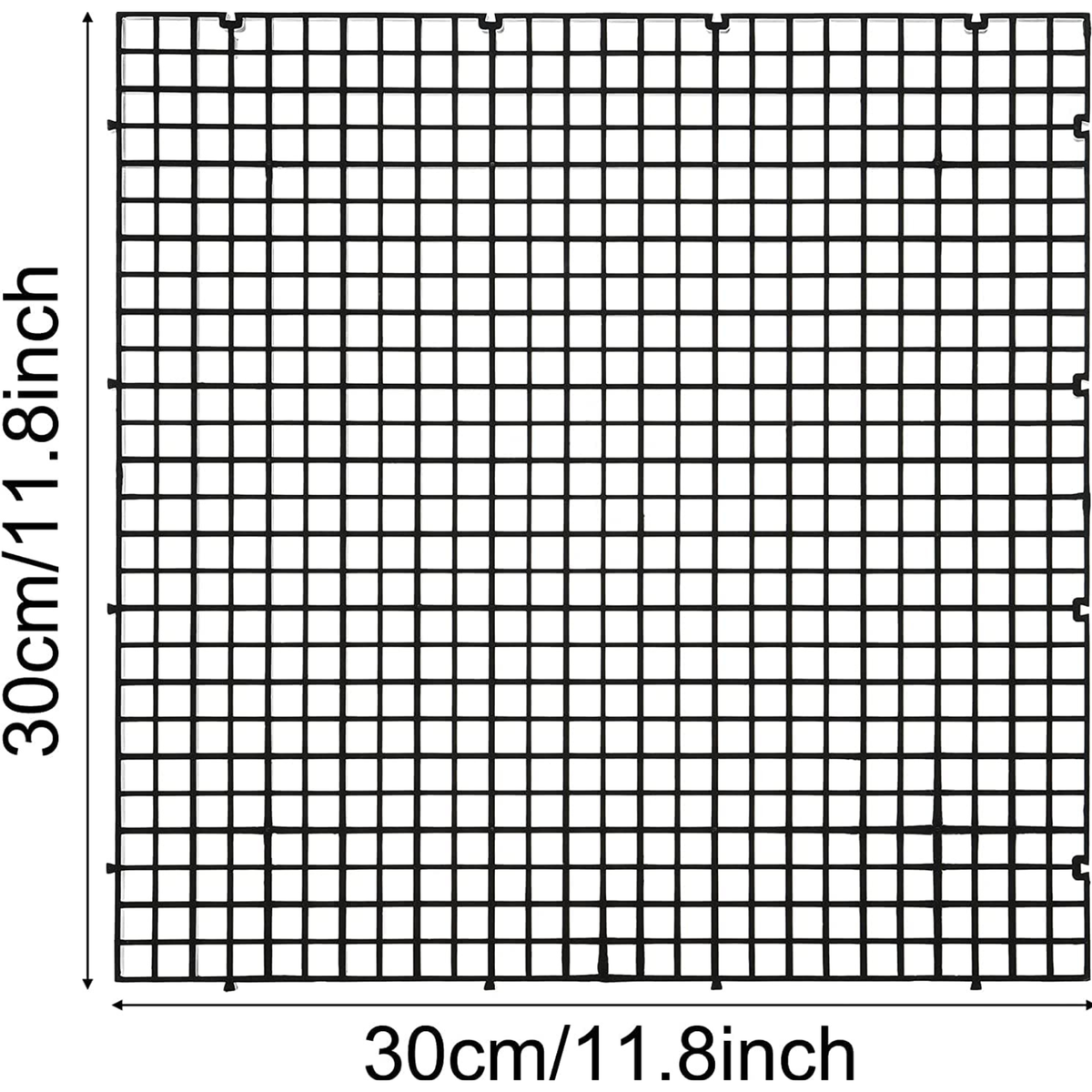 Black Tank Divider Grid & Egg Tray 12*12 Inches | Single