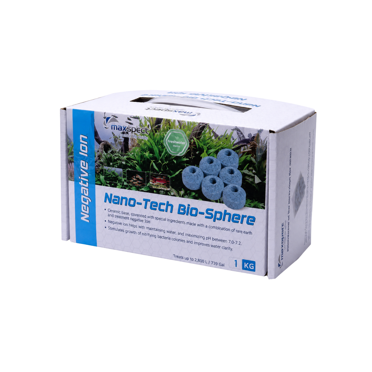 Filter Media Maxspect Nano-Tech Bio-Sphere Negative ION– 1 kg