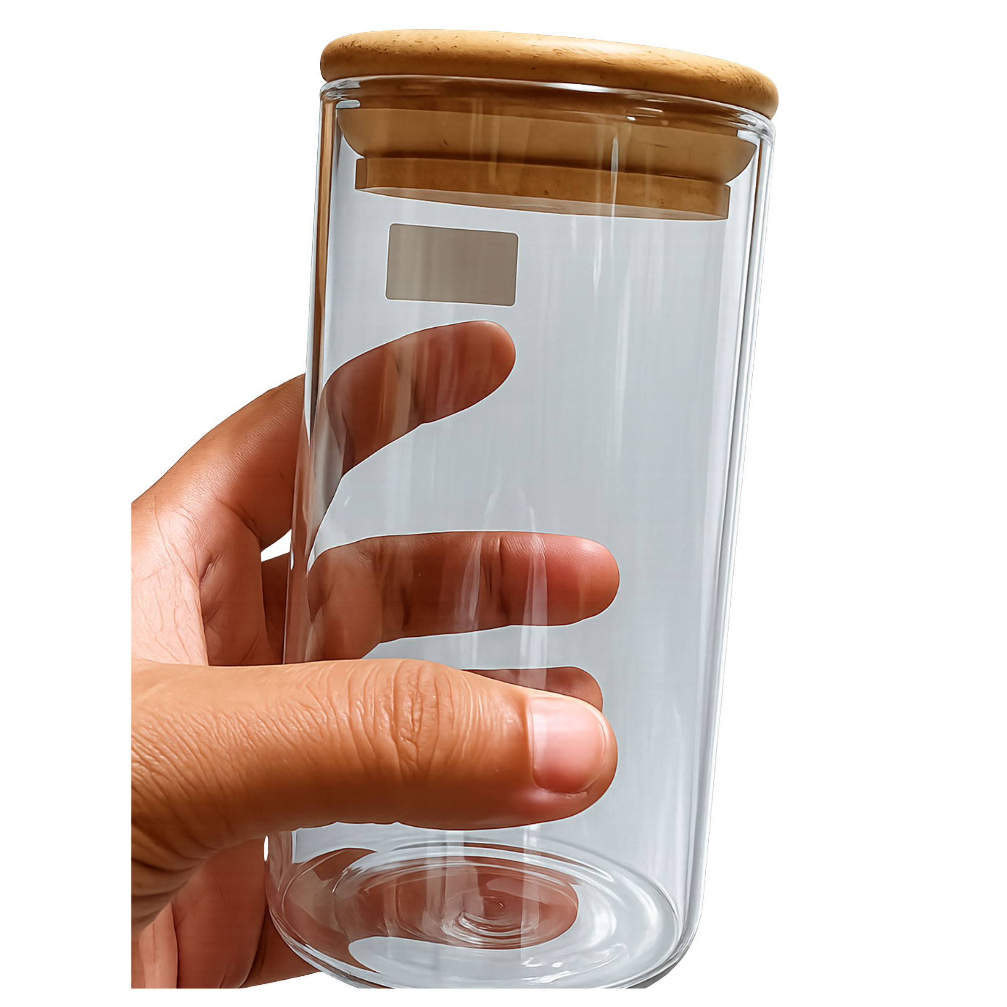 Mini Terrarium Glass Jar with Bamboo Lid | Single