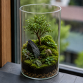 Cylindrical Glass Tube For Terrarium